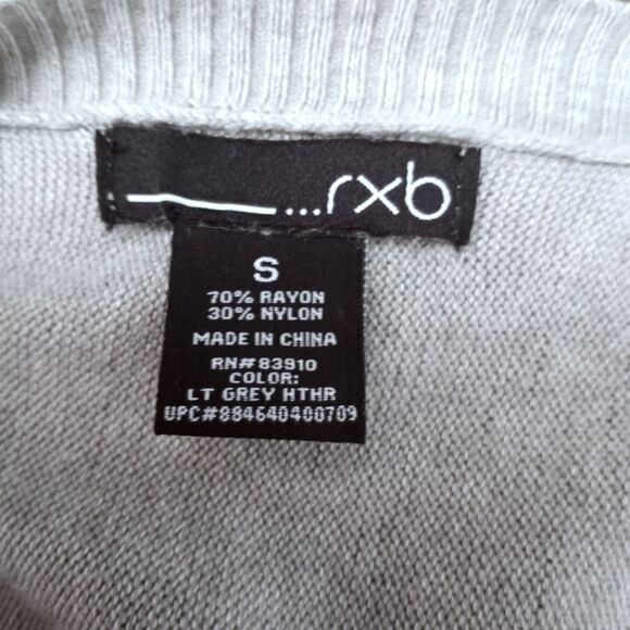 RXB GRAY DOLMAN SLEEVE OVERSIZED SWEATER SZ.S EUC - Picture 7 of 8